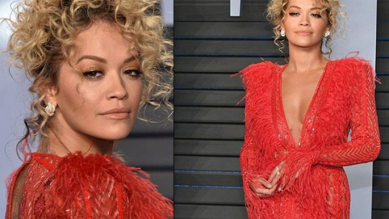 Rita Ora me kritika pozitive për dukjen e saj në ndejën e Vanity Fair pas Oscars