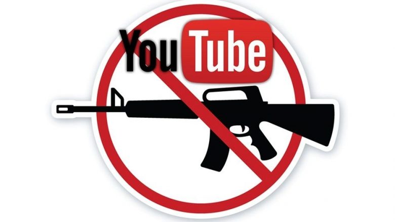 YouTube ndalon promovimin dhe shitjen e armëve