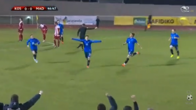 Edon Zhegrova shënon supergol nga distanca në debutimin e tij te Kosova (Video)