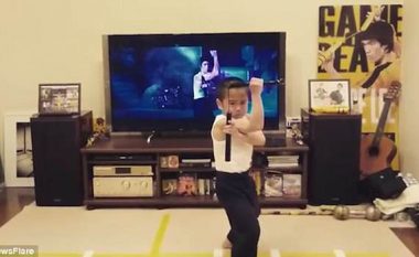 “Mjeshtër i Kung Fusë”, 8-vjeçari imiton në mënyrë të përkryer lëvizjet e Bruce Lee (Foto/Video)