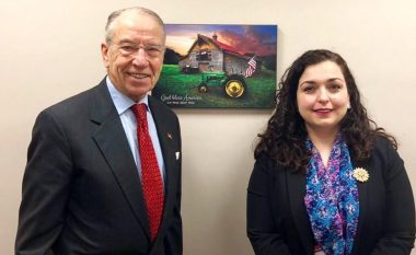 Osmani në Washington, takon senatorin Chuck Grassley