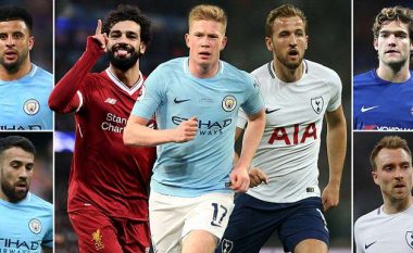 Formacioni i vitit në Ligën Premier – Dominohet nga pesë lojtarë të Manchester Cityt, aty edhe Salah, Kane dhe për herë të pare edhe Aguero
