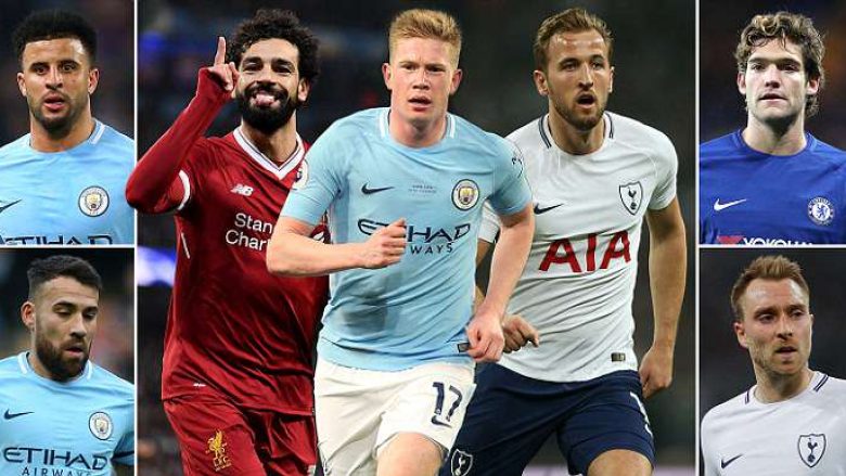 Formacioni i vitit në Ligën Premier – Dominohet nga pesë lojtarë të Manchester Cityt, aty edhe Salah, Kane dhe për herë të pare edhe Aguero