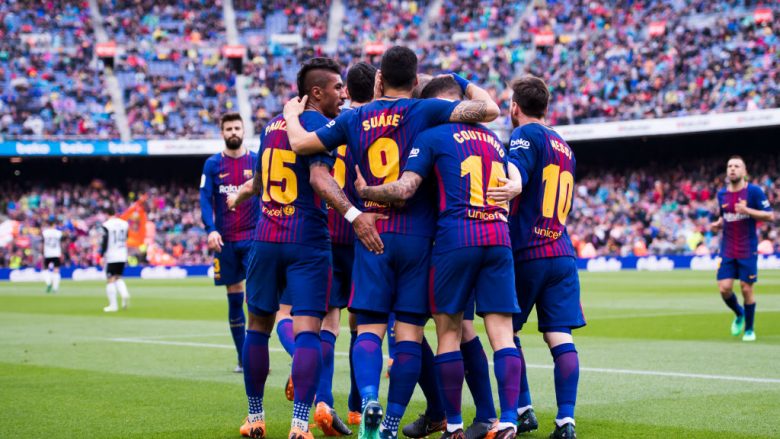 Barcelona fiton derbin ndaj Valencias, vazhdon sigurt drejt titullit