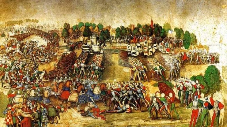 Da Vinci, Beteja e Marignanos dhe stratiotët shqiptarë