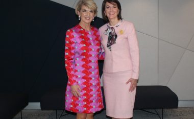 Ish-presidentja Jahjaga dhe ministrja Bishop flasin për raportet Kosovë-Australi