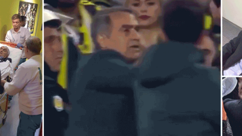 Pamje të rrahjes në tunel të zyrtarëve të Besiktasit nga sigurimi fizik i Fenerbahçes