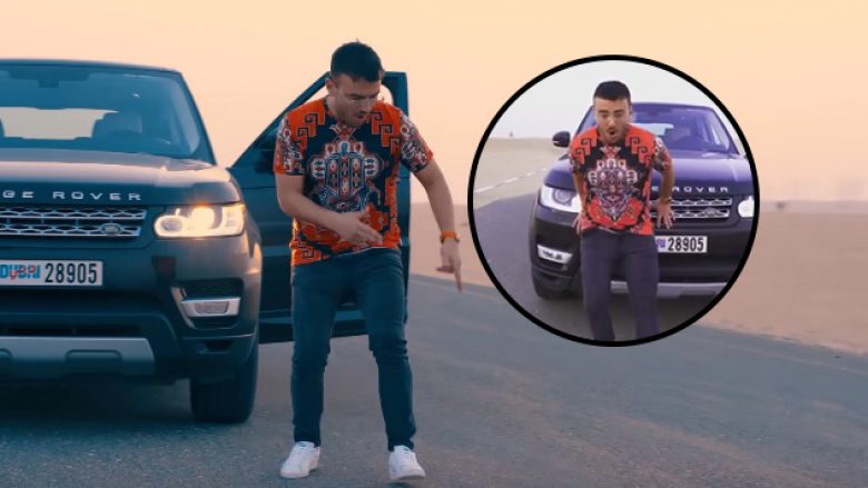 Moment qesharak gjatë xhirimeve të klipit: Ardian Bujupin gati e shkel vetura Range Rover nga pas