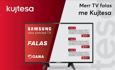 Oferta e Kujtesa-s ku përfitoni televizor falas, ngjallë interesim të jashtëzakonshëm