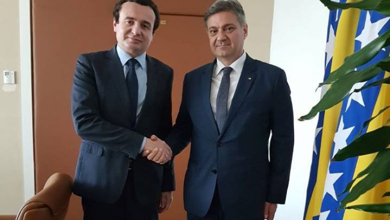 Kurti takon kryeministrin e Bosnjës e Hercegovinës