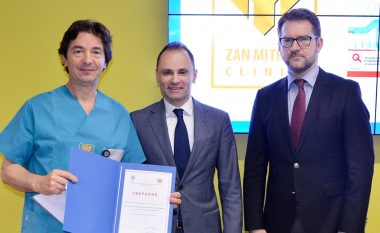 Klinika “Zhan Mitrev” certifikohet për cilësi të lartë të shtëpive të shëndetit (Dokument)