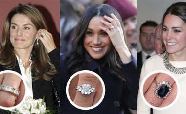 Kush e ka unazën më të shtrenjtë të fejesës: Meghan Markle, Kate Middleton apo Mbretëresha e Britanisë së madhe?