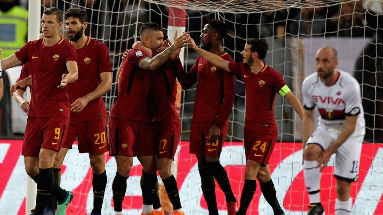 Roma kryen punën ndaj Genoas, rimerr pozitën e tretë në Serie A