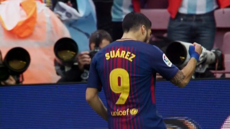 Suarez kalon Barçën në epërsi ndaj Valencias