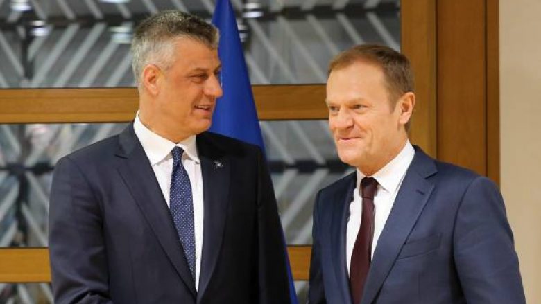 Tusk të enjten në Prishtinë, takohet me Thaçin