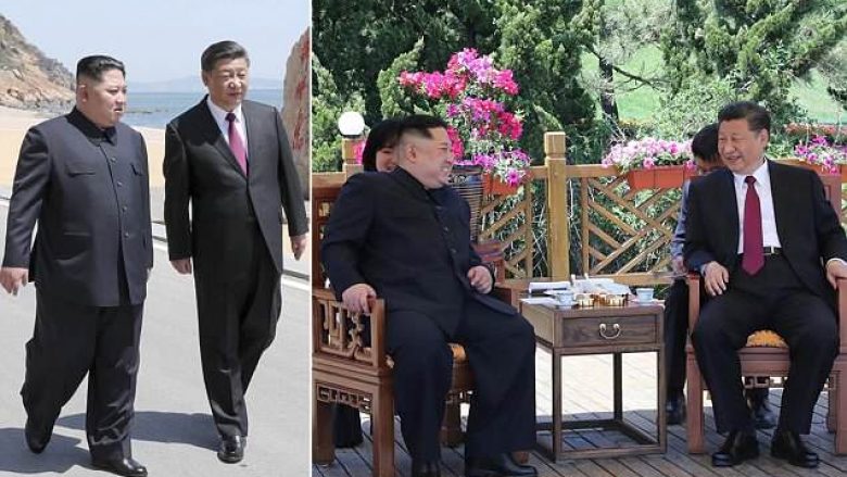 Kim Jong-un udhëton në Kinë, takohet me presidentin Xi Jingping (Foto/Video)