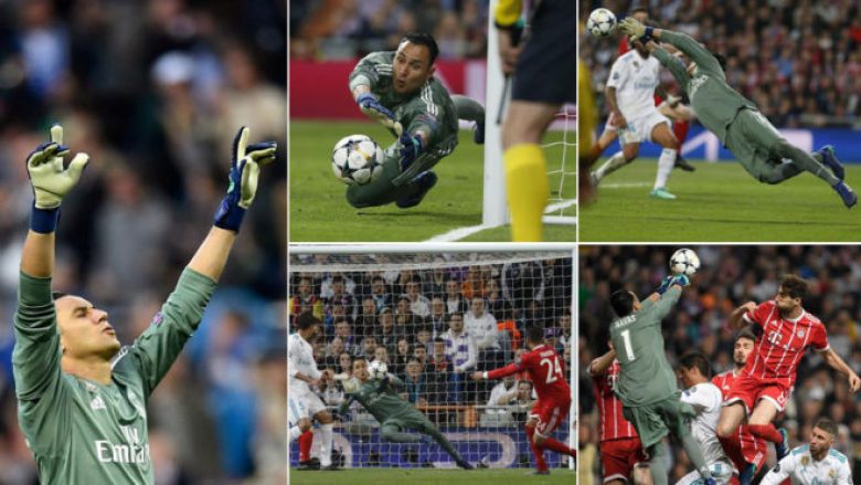 Një Keylor Navas ‘i shenjtë’ në Bernabeu: Tetë pritje të mëdha kundër Bayern Munichut