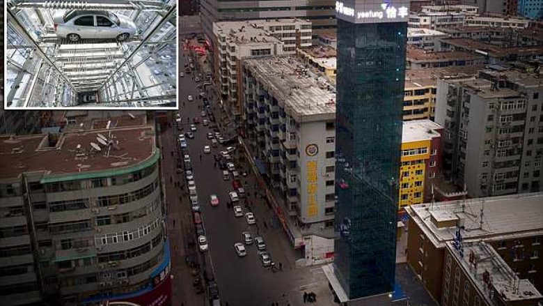 Kinezët prezantojnë ndërtesën 26 katëshe të parkingut super modern (Foto/Video)