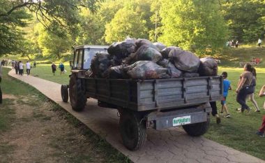 Pas festës së 1 Majit, nga Gërmia largohen 27 tonë mbeturina