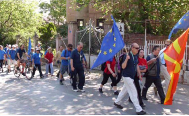 Dita e Flamurit Evropian, marsh malor në Vodno