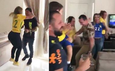 Gëzimi i mbrojtësit Fagner dhe familjes së tij kur mësuan se ai do ta zëvendësojë Alvesin në 'Rusia 2018'