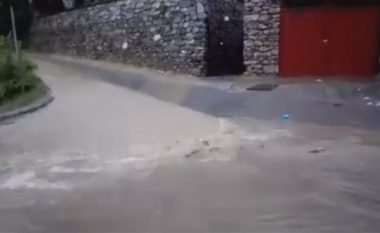 Moti i ligë shkaktoi vërshime në Kavadar (Video)