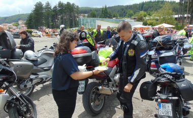 Motoçiklistë nga Asociacioni Ndërkombëtar i Policisë vizituan komunën e Krushevës