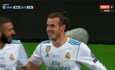 Bale shënon supergol me gërshërë për epërsinë e Realit ndaj Liverpoolit