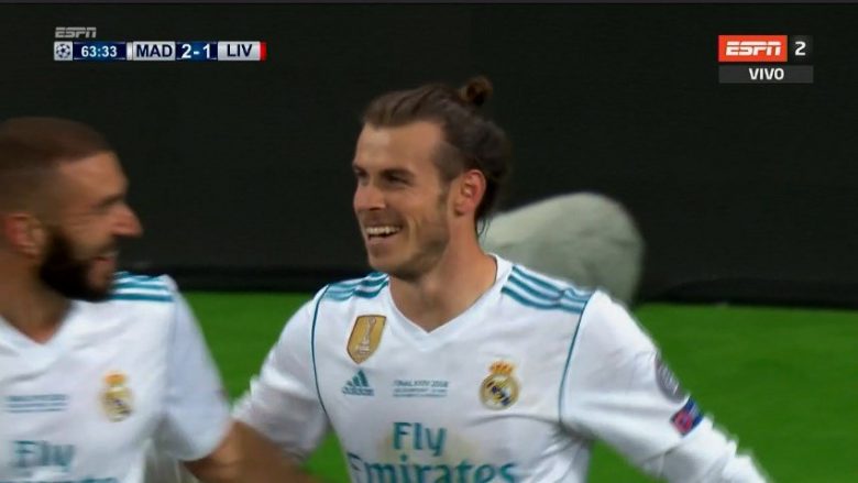 Bale shënon supergol me gërshërë për epërsinë e Realit ndaj Liverpoolit