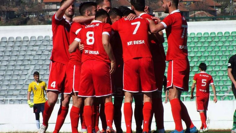 Besa mposht Vllazninë në duelin e skuadrave të rëna nga Superliga