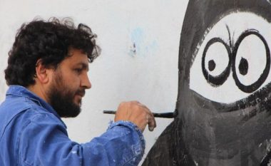 Grafitet e artistit sirian “mbulojnë” gjurmët e luftës