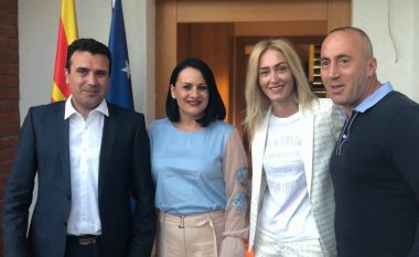 Kryeministri Haradinaj gostis në shtëpinë e tij çiftin Zaev (Foto)