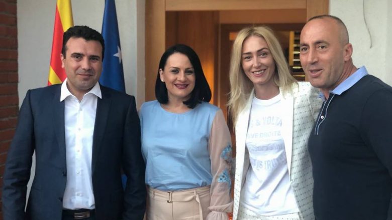 Kryeministri Haradinaj gostis në shtëpinë e tij çiftin Zaev (Foto)