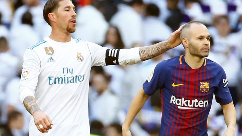 Miqësia mbi të gjitha, Iniesta ia dhuroi Ramosit fanellën e ‘El Clasicos’ së fundit