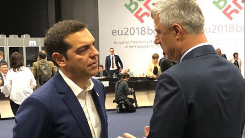 Thaçi takon kryeministrin grek, flasin për intensifikimin e raporteve Kosovë-Greqi