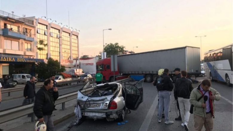 Pamje të aksidentit në Greqi ku humbën jetën dy shqiptarë (Video)