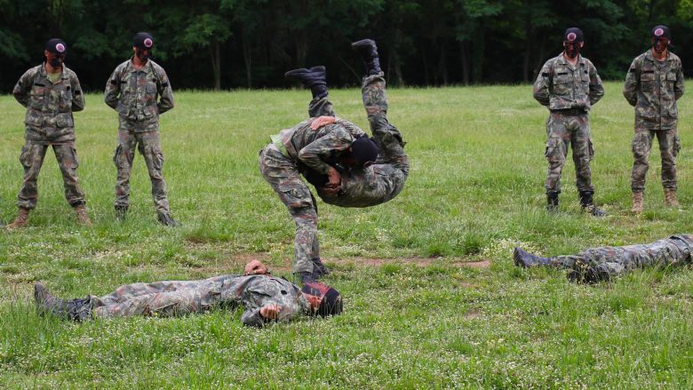 Kështu stërviten pjesëtarët e Ushtrisë së Shqipërisë (Foto)