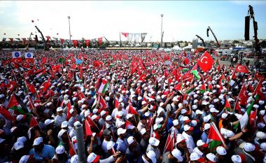 Tubim i madh në Stamboll në mbështetje të Palestinës