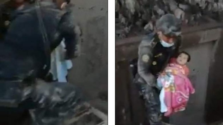 Polici i Guatemalës ia shpëton jetën vajzës së vogël nga vullkani, që ua mori jetën mbi 60 personave (Video)