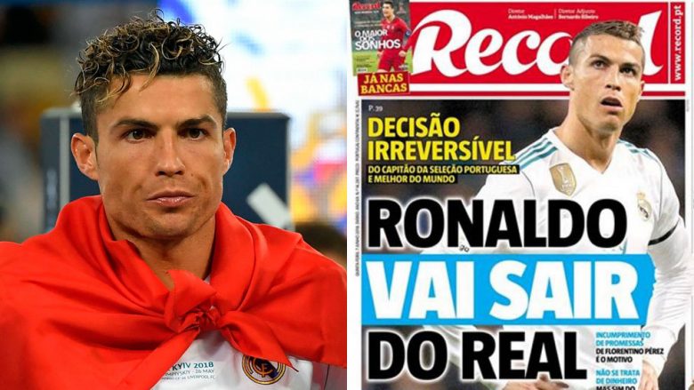 Gazeta portugeze Record: Cristiano Ronaldo do të largohet nga Real Madridi