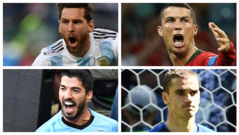 Messi, Ronaldo, Suarez dhe Griezmann, përballjet që do t’i shohim në ditët në vijim – Mund të ketë çerekfinale Argjentina – Portugalia