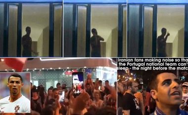 Tifozët e Iranit kaluan natën duke kënduar para hotelit të Portugalisë, CR7 nga dritarja iu kërkoi që të qetësohen