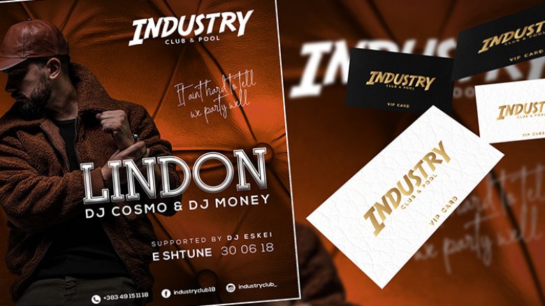 Të shtunën Lindoni, DJ Cosmo dhe DJ Money në “Industry Club”