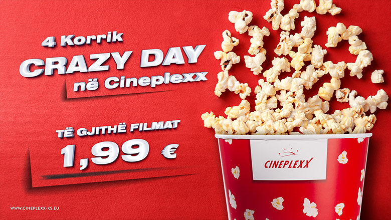 “Çmendet” kinemaja Cineplexx, të gjitha biletat 1.99 euro më 4 Korrik!