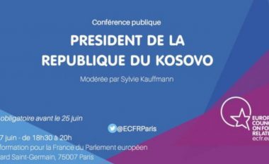 Presidenti Thaçi mban ligjëratë në Këshillin Evropian për Punë të Jashtme