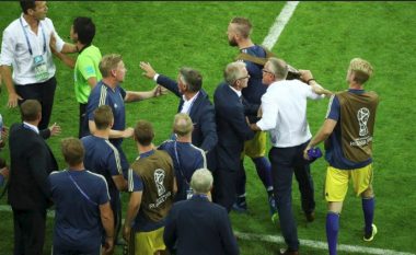 Përleshje mes stafeve pas golit të fitores, gjermanët akuzohen se i fyen skandinavët