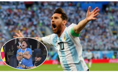 Goli i Lionel Messit ishte i 100-ti në këtë Kampionat Botëror në Rusi, Maradona çmendet nga gëzimi