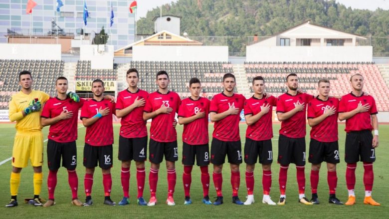 Portieri i Shqipërisë U-21 shënon gol në minutën e 93-të dhe barazon rezultatin