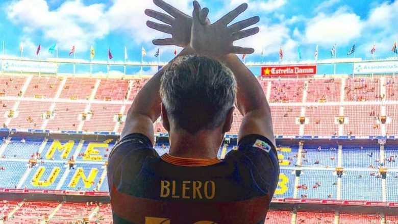 Blero bëri simbolin e shqiponjës me duar, frikësohet se FIFA do t’ia ndalojë hyrjen në Camp Nou