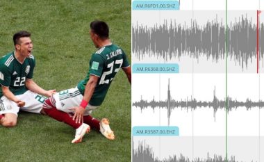 Nga gëzimi i madh te goli i Lozanos, meksikanët shkaktojnë tërmet në kryeqytetin e tyre